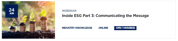 Inside ESG Part 3: Communicating the Message